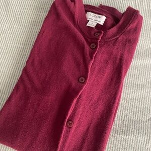 J. Crew Women's Deep Red Cardigan
